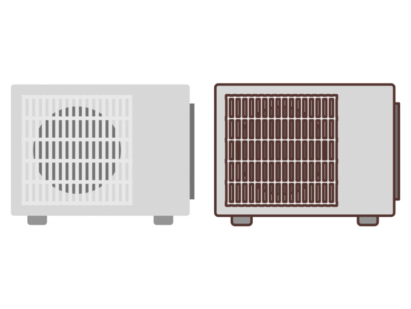 室外機の表裏